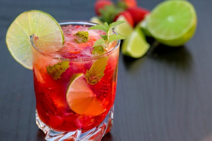 mojito, raspberry, strawberry
